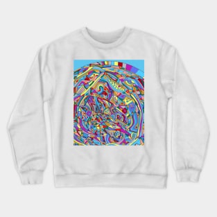 Abstract Coral Sea Crewneck Sweatshirt